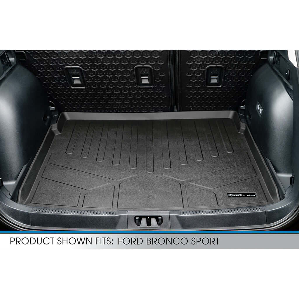 SMARTLINER Custom Fit Floor Liners For 2021-2025 Ford Bronco Sport W/O Rear Bump (Rubber Flooring) Smartliner USA