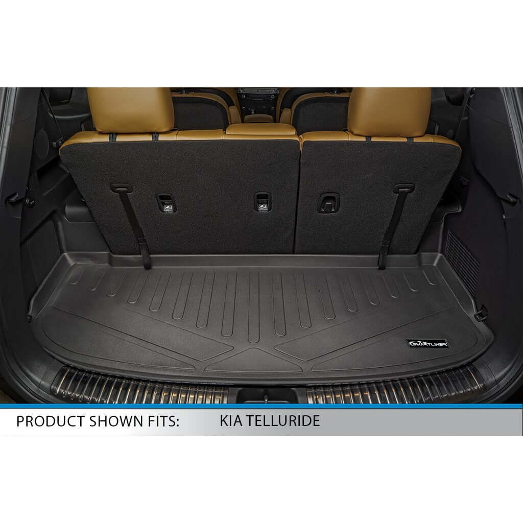 SMARTLINER Custom Fit Floor Liners For 2020-2025 Kia Telluride with 2nd Row Bucket Seats With Center Console Smartliner USA