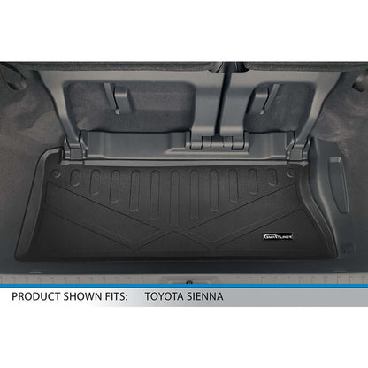SMARTLINER Custom Fit Floor Liners For 2021-2025 Toyota Sienna with 2nd Row Bench Seat no Spare Tire Smartliner USA