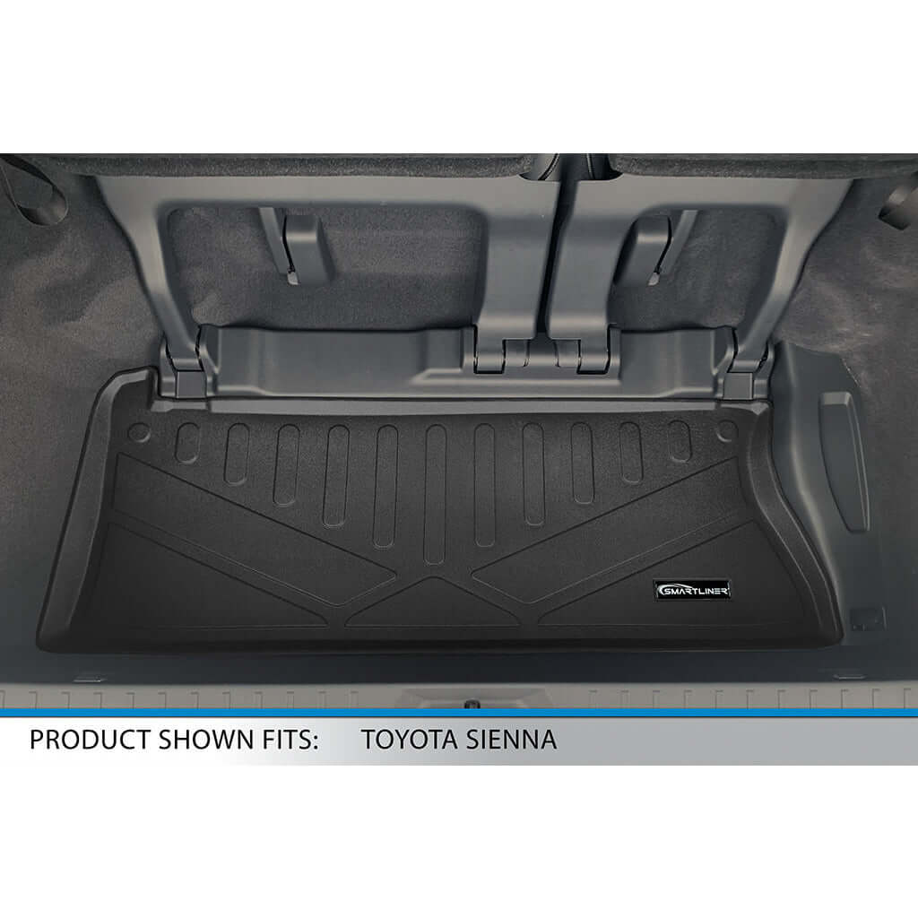 SMARTLINER Custom Fit Floor Liners For 2021-2025 Toyota Sienna with 2nd Row Bucket Seats and Spare Tire Smartliner USA