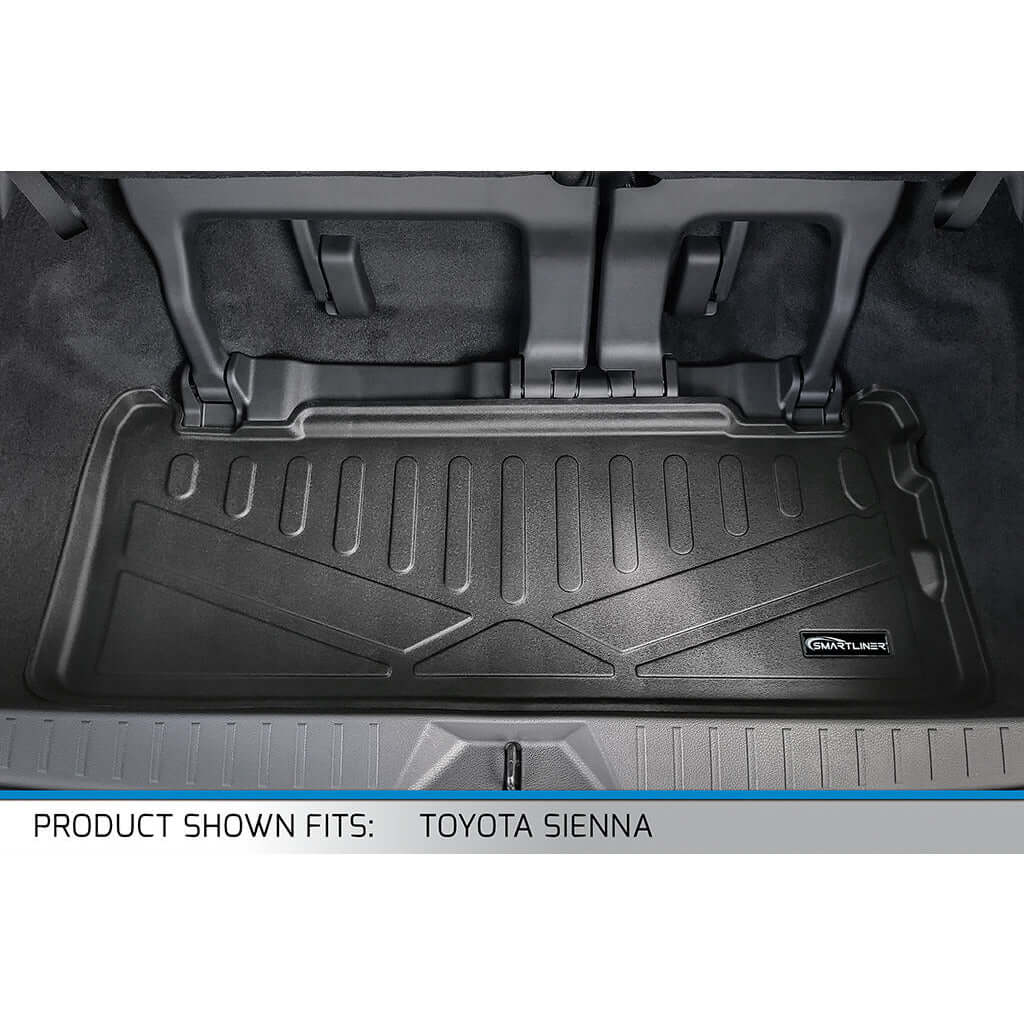 SMARTLINER Custom Fit Floor Liners For 2021-2025 Toyota Sienna with 2nd Row Bucket Seats no Spare Tire Smartliner USA