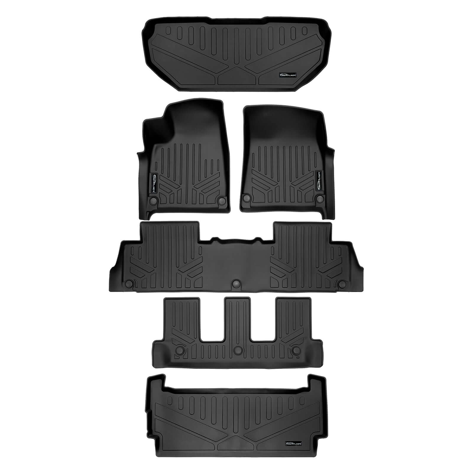 SMARTLINER Custom Fit Floor Liners For 2022-2024 Rivian R1S Smartliner USA
