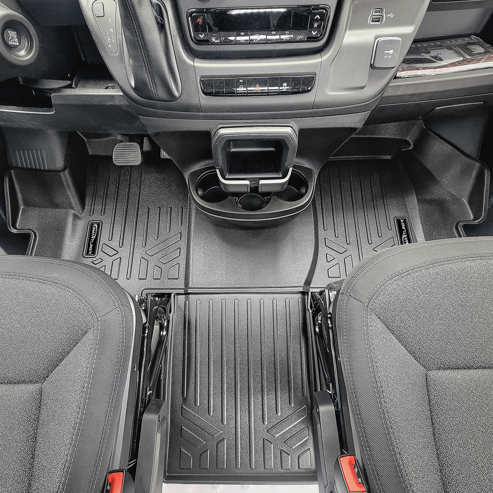 SMARTLINER Custom Fit Floor Mat Liner Set Compatible With 2018-2025 RAM Promaster Smartliner USA