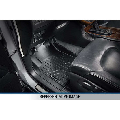 SMARTLINER Custom Fit Floor Liners For 2019 - 2024 Ram 1500 Crew Cab Vinyl Flooring without Rear Underseat Storage Box Smartliner USA
