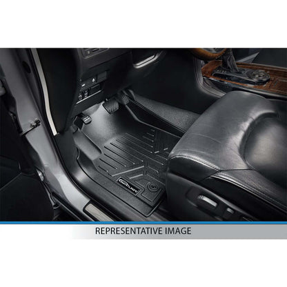 SMARTLINER Custom Fit Floor Liners For 2010-2012 Ram 2500/3500 Mega Cab with Single Front Floor Hook Smartliner USA