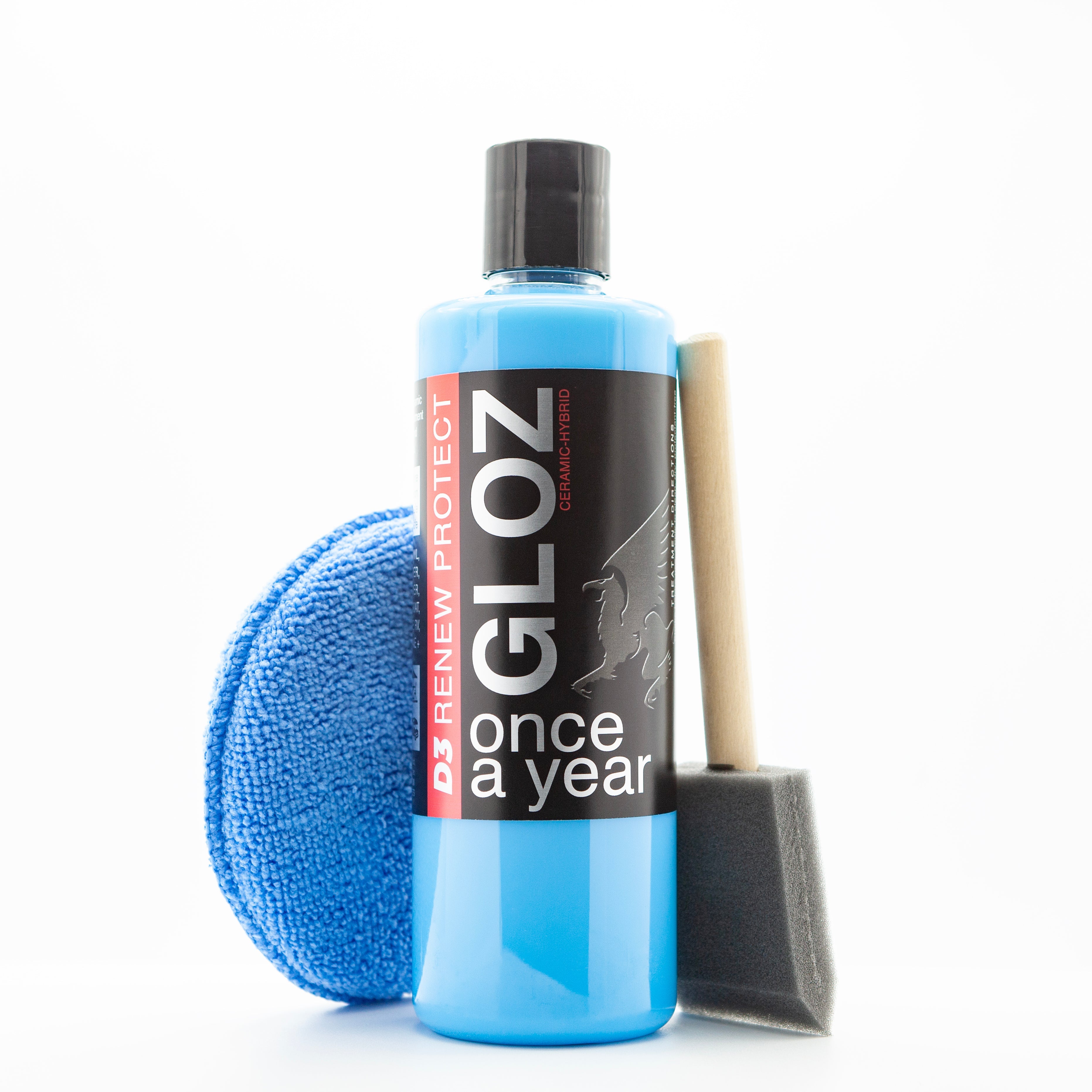 GLOZ Full Kit, Semi-Permanent Protectant | Ceramic Hybrid OEM Restoration, Dry Rot Prevention, Car, RV, Aircraft, Motorcycle, ATV & Golf Cart DRY-SEAL SAFE! D3 RENEW PROTECT