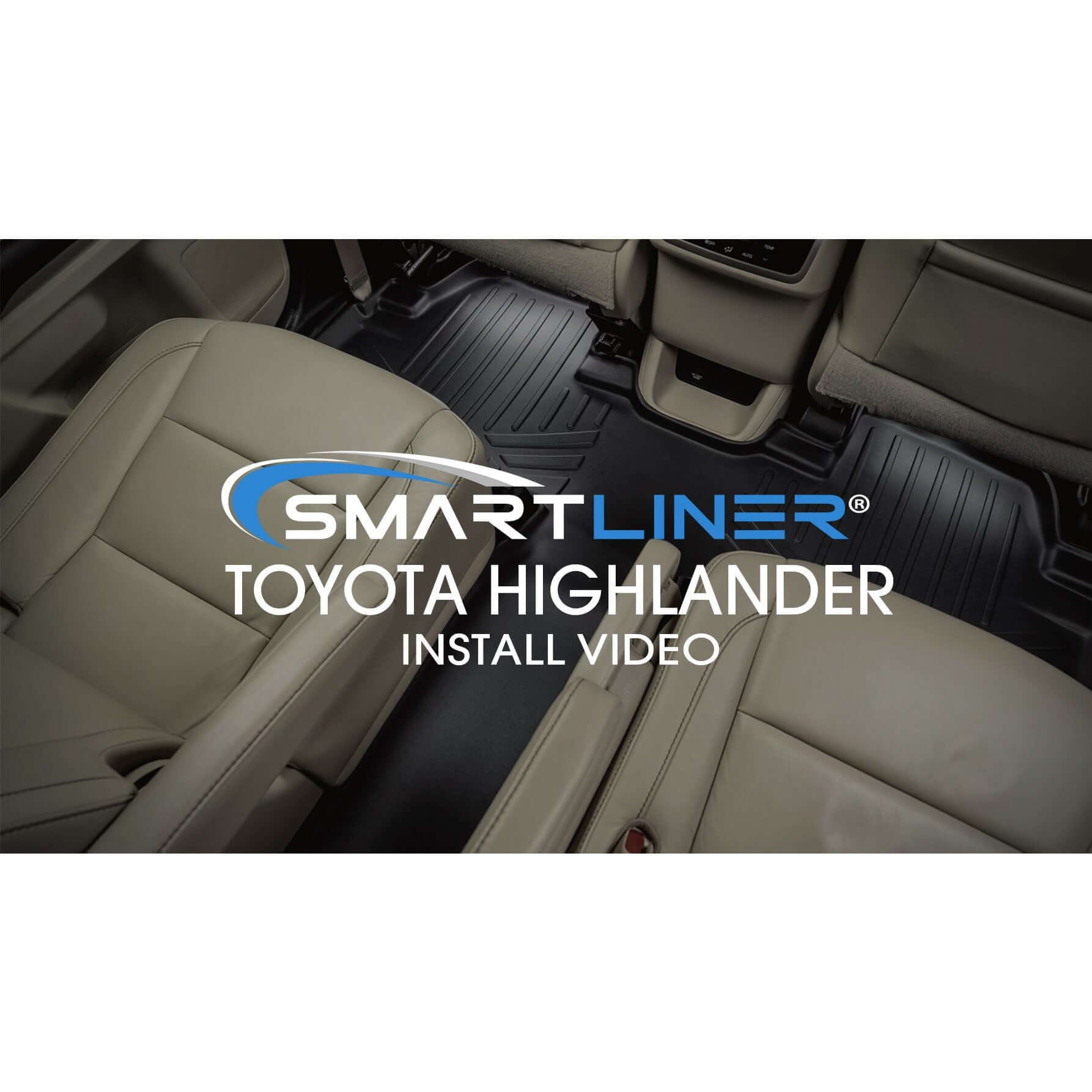 SMARTLINER Custom Fit Floor Liners For 2014-2019 Toyota Highlander Hybrid (with 2nd Row Bucket Seat) Smartliner USA