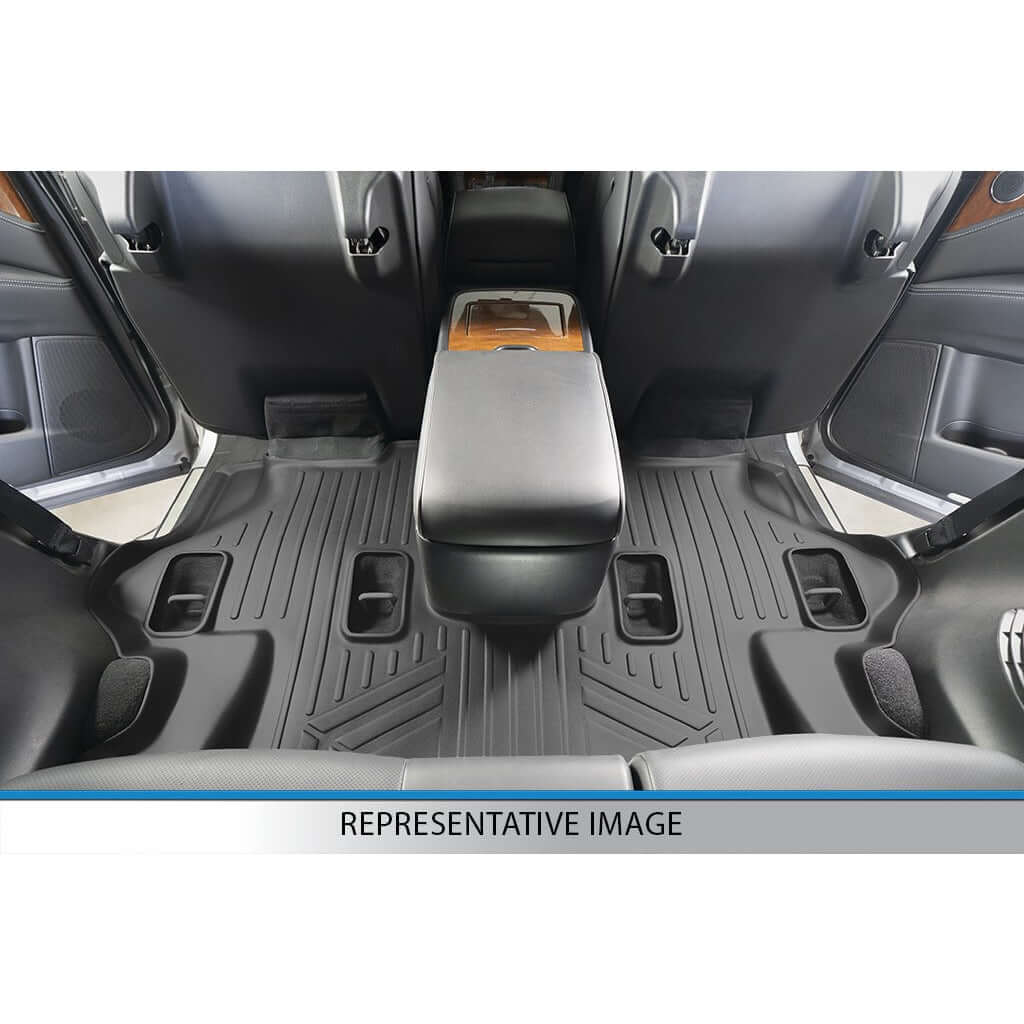 SMARTLINER Custom Fit Floor Liners For 2015-2020 Cadillac Escalade ESV with 2nd Row Bench Seat Smartliner USA