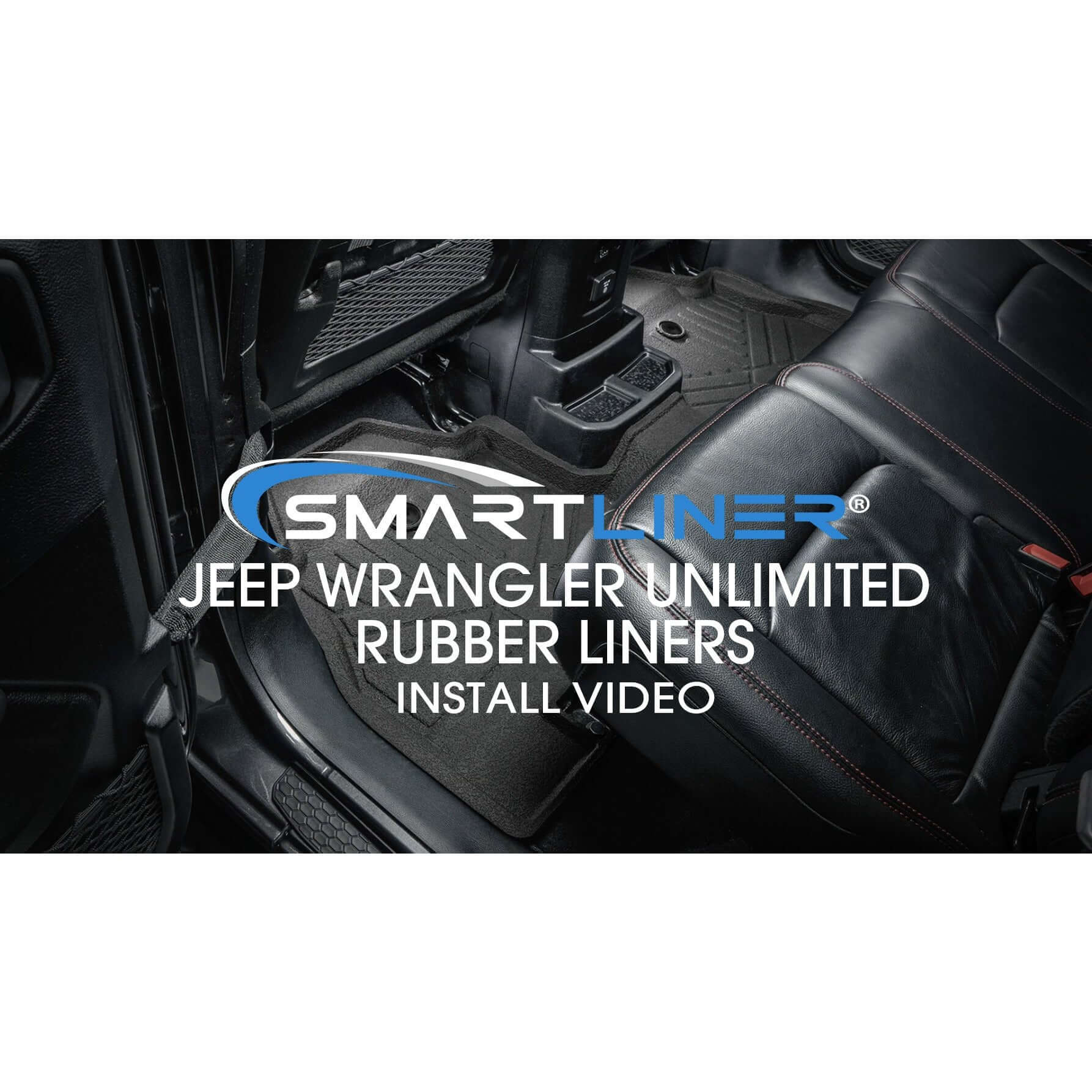 SMARTLINER Custom Fit Floor Liners For 2018-2024 Jeep Wrangler Unlimited Smartliner USA