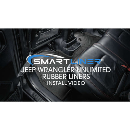 SMARTLINER Custom Fit Floor Liners For 2018-2024 Jeep Wrangler Unlimited Smartliner USA