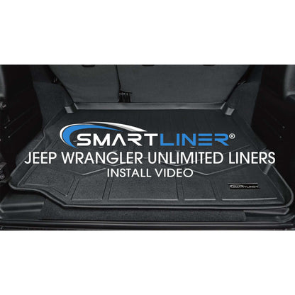 SMARTLINER Custom Fit Floor Liners For JL New Body 2018-2024 Jeep Wrangler Unlimited without Subwoofer (no JK) Smartliner USA