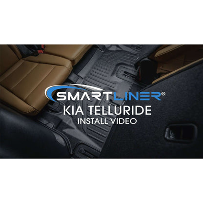 SMARTLINER Custom Fit Floor Liners For 2020-2025 Kia Telluride with 2nd Row Bench Seat Smartliner USA