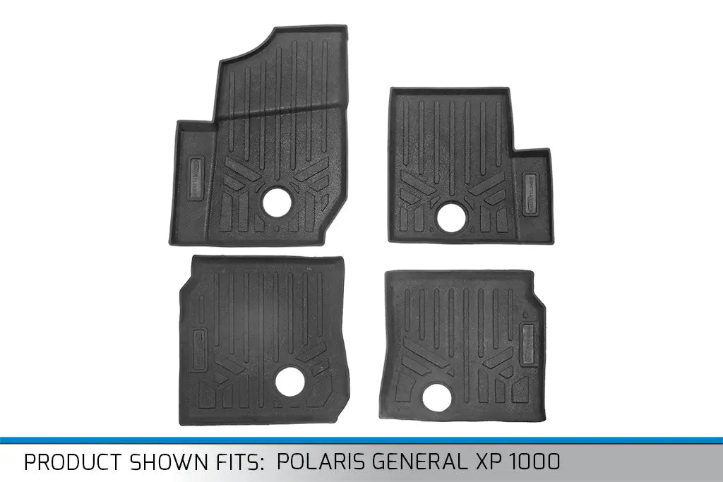 SMARTLINER Custom Fit Rugged Rubber Floor Liners For 2019-2024 Polaris General XP 4 1000