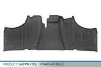 SMARTLINER Custom Fit Rugged Rubber Floor Liners For 2019-2024 Kawasaki Mule PRO