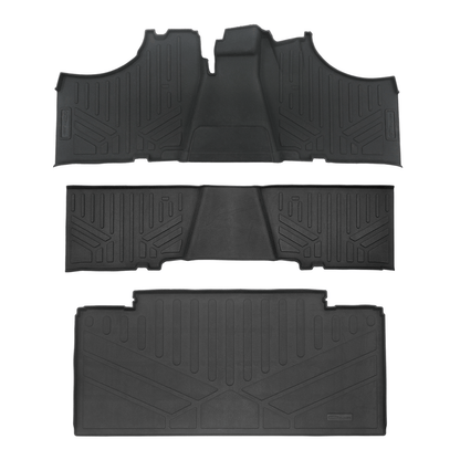 SMARTLINER Custom Fit Rugged Rubber Floor Liners For 2017-2024 Kawasaki Mule (6-Seater Models) Smartliner USA