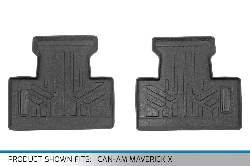 SMARTLINER Custom Fit Rugged Rubber Floor Liners For 2019-2024 Can-Am Maverick X