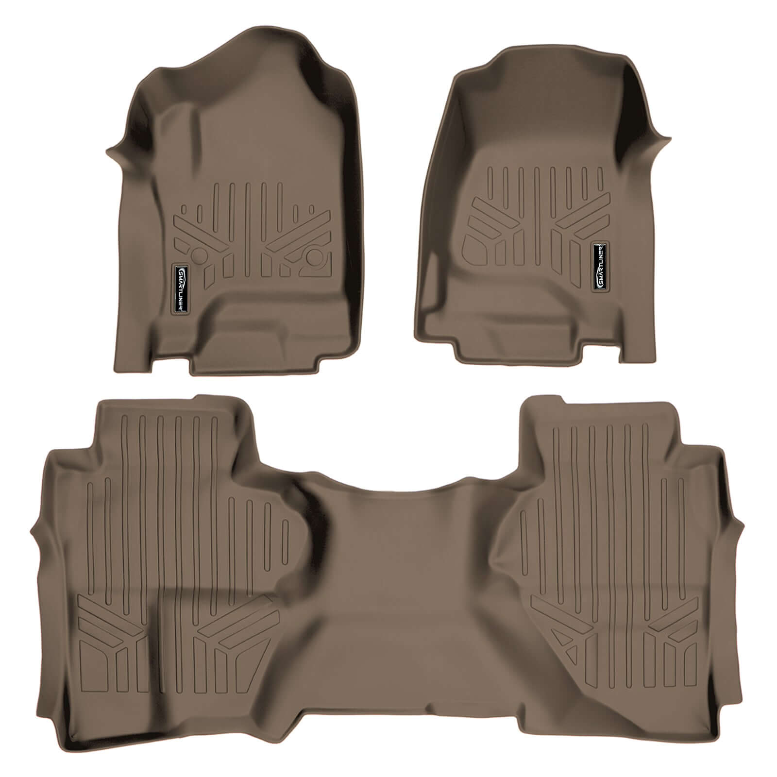 SMARTLINER Custom Fit Floor Liners For Double Cab 2019 Chevrolet Silverado 1500 LD (No OTH) Smartliner USA