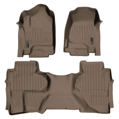 SMARTLINER Custom Fit Floor Liners For Double Cab 2019 Chevrolet Silverado 1500 LD (No OTH) Smartliner USA