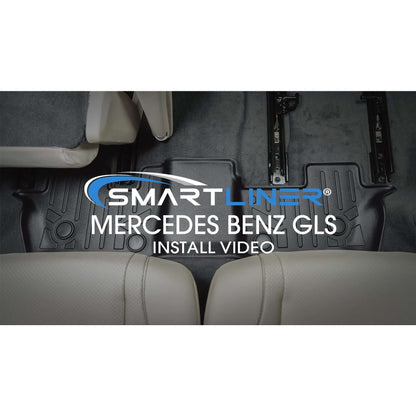 SMARTLINER Custom Fit Floor Liners For 2020-2024 Mercedes-Benz GLS-Class 7 Passenger With 2nd Row Bucket Seats Smartliner USA