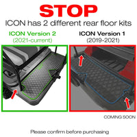 ICON Compatible PRO Series Rear Facing Foot Rest Mat - Fits ICON Version 2 (2021 - current)