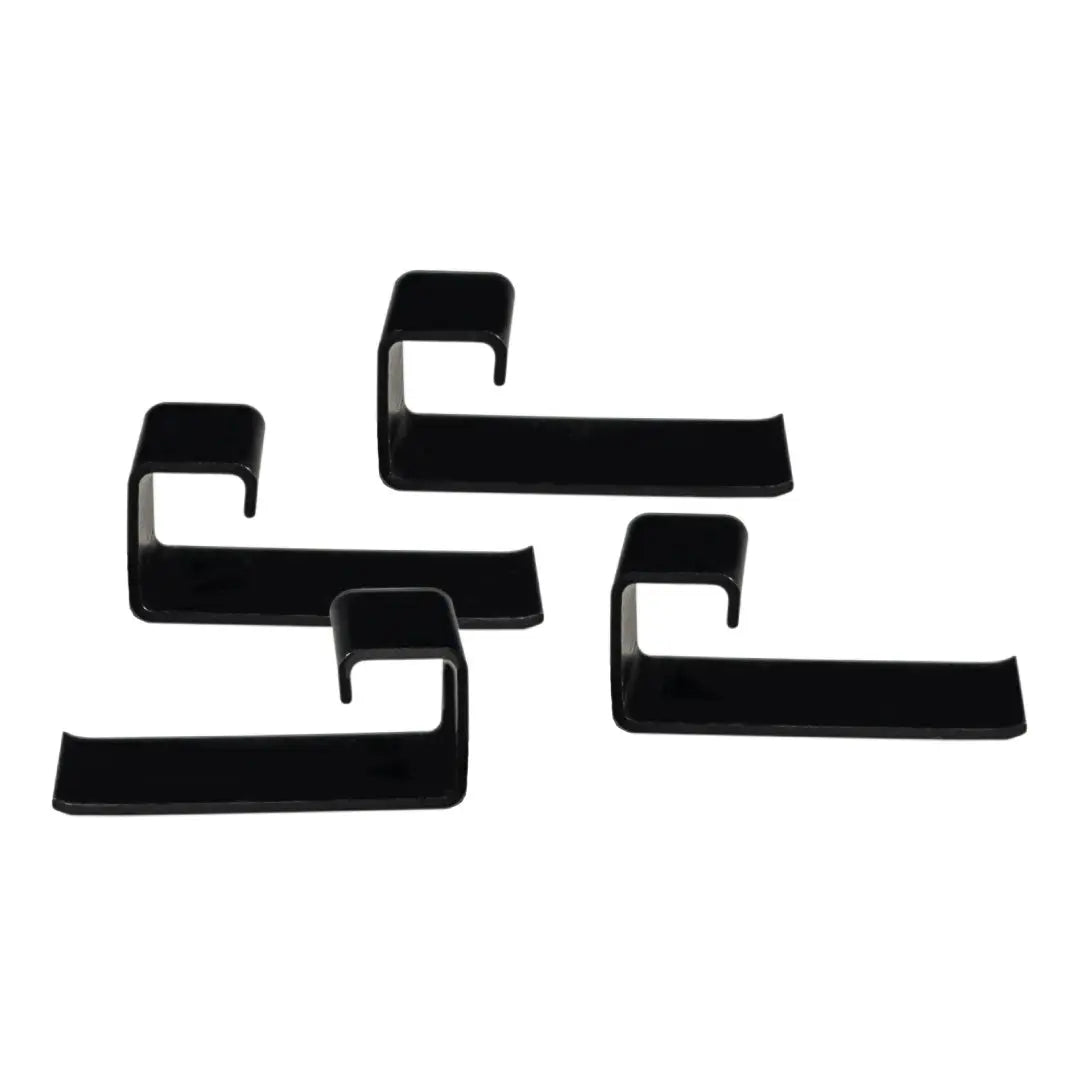 aluminum clips black