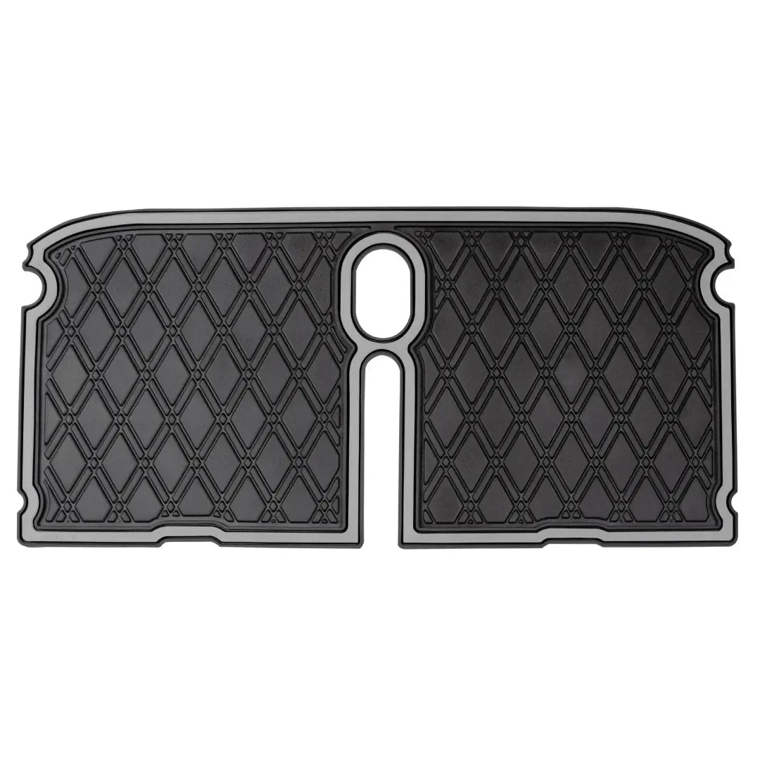 Grey trim- The Xtreme Mats PRO Series Bag Well Mat for RXV golf carts.