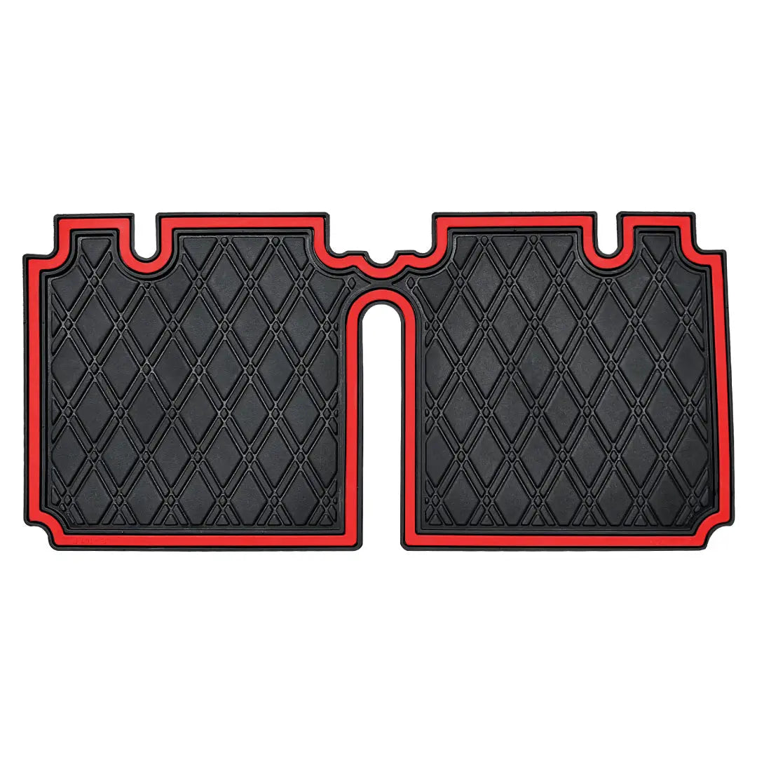Red trim- The Xtreme Mats PRO Series Mat for TXT, Liberty, Cushman, or S4 golf carts. #trim-color_red-trim