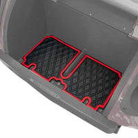 Red trim- E-Z-GO TXT Bag Well Mat - Fits E-Z-GO TXT (2013 - 2022), Liberty (2021+), Cushman*, S4* - PRO Series