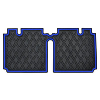 Blue trim- E-Z-GO TXT Bag Well Mat - Fits E-Z-GO TXT (2013 - 2022), Liberty (2021+), Cushman*, S4* - PRO Series