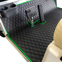 club car ds green trim mat- Club Car DS Floor Mat - Fits DS (1982-2013) / Villager (1982-2018)