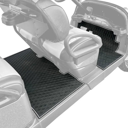 Club Car Floor Mats SET- Grey Trim - 1st & 2nd Row - For Club Car Onward 6 Passenger 