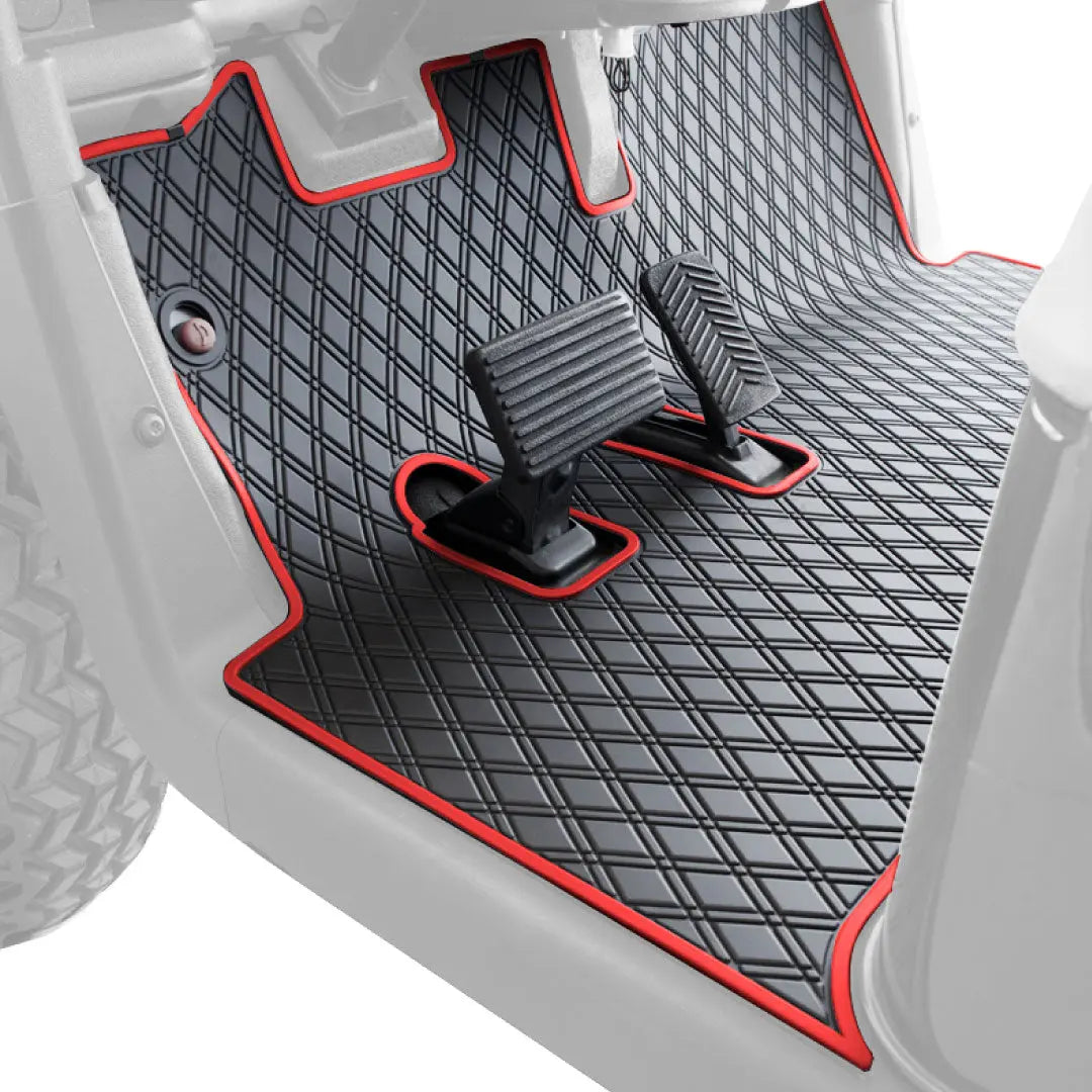 Red trim- E-Z-GO RXV Floor Mats - Fits All RXV Trims (2008-2022) / 2Five (2009+) / Western