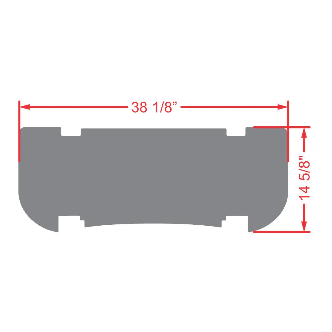 Measurements PRO Series Rear Facing Foot Rest Mat - Fits MADJAX Genesis 250/300 Rear Seat Kits