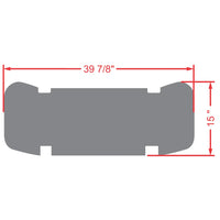 Measurements- E-Z-GO L6 - Rear Facing Foot Rest Mat - RFS PRO Fits E-Z-GO L6 Rear Seat Kit (2021 - current) - PRO Series