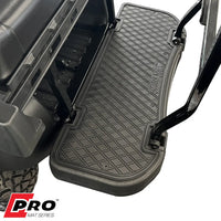 All black PRO Series Rear Facing Foot Rest Mat - Fits MADJAX Genesis 250/300 Rear Seat Kits