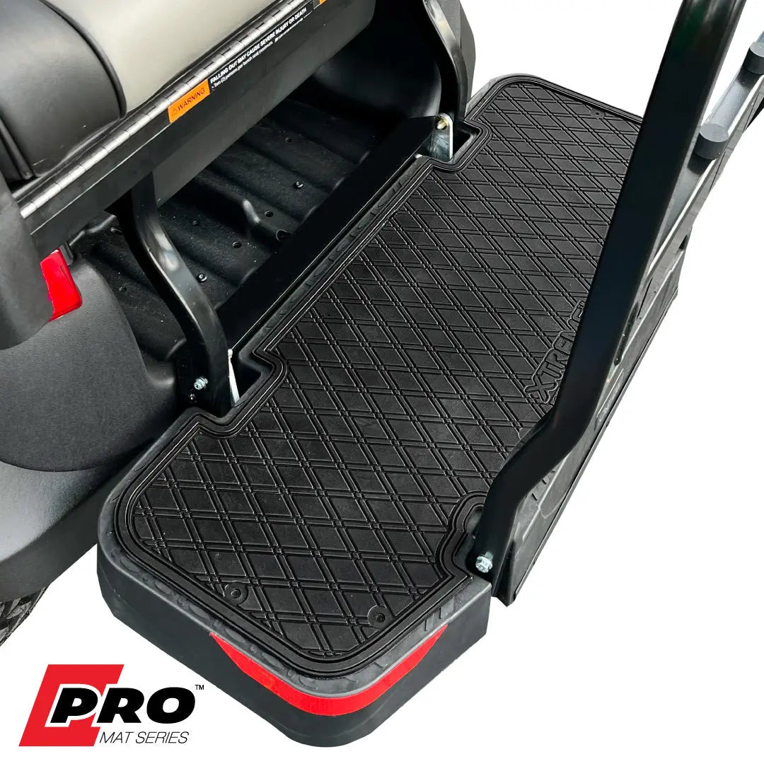 All black- PRO Series Rear Facing Foot Rest Mat - Fits DoubleTake Max 5 and Max 6 Rear Kits