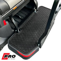 All black- PRO Series Rear Facing Foot Rest Mat - Fits DoubleTake Max 5 and Max 6 Rear Kits