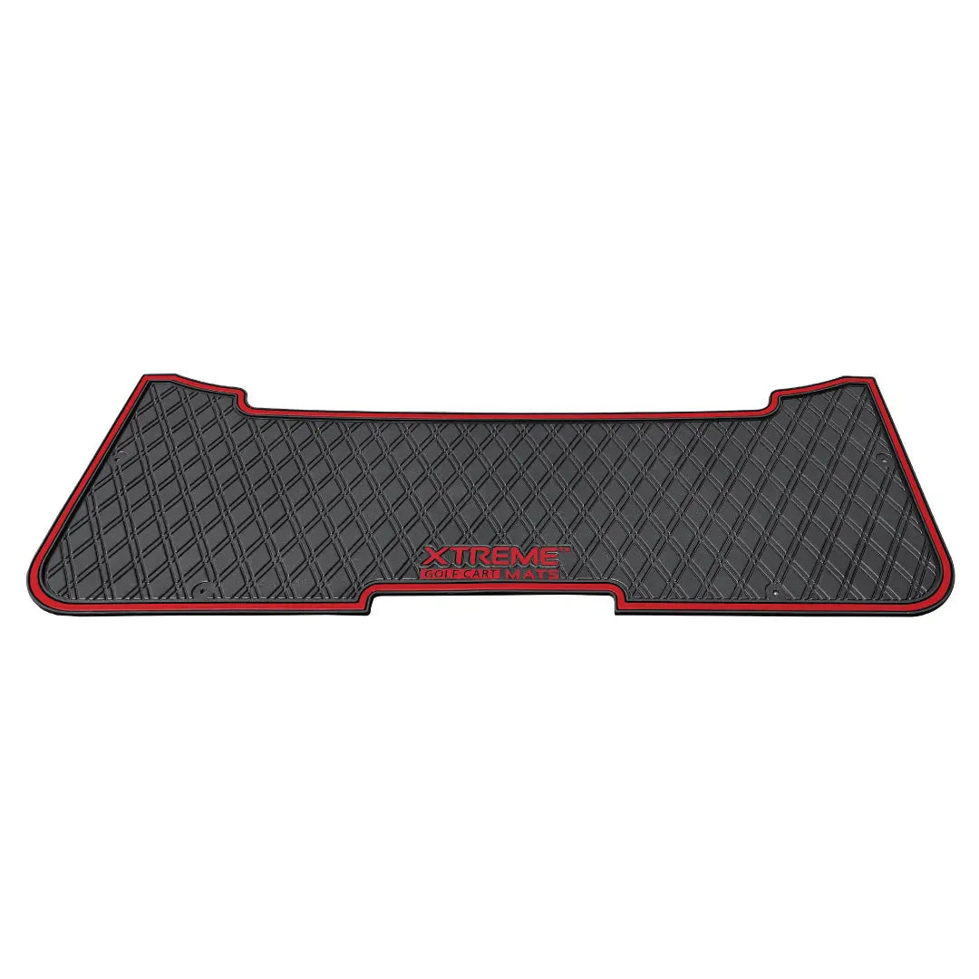 Red trim E-Z-GO RXV & TXT - Rear Facing Foot Rest Mat - Fits Select E-Z-GO RXV and TXT Rear Seat Kits - PRO Series #trim-color_red-trim