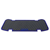 Blue trim- E-Z-GO L6 - Rear Facing Foot Rest Mat - RFS PRO Fits E-Z-GO L6 Rear Seat Kit (2021 - current) - PRO Series