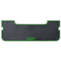 Green trim- The Xtreme Mats PRO Series Rear Facing Foot Rest for several golf cart models.