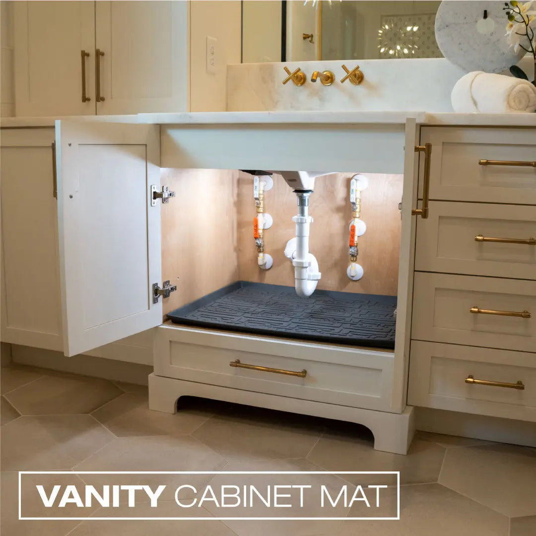 Grey Vanity Cabinet Mat