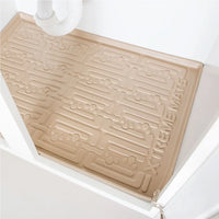 Beige Under Sink Cabinet Mat