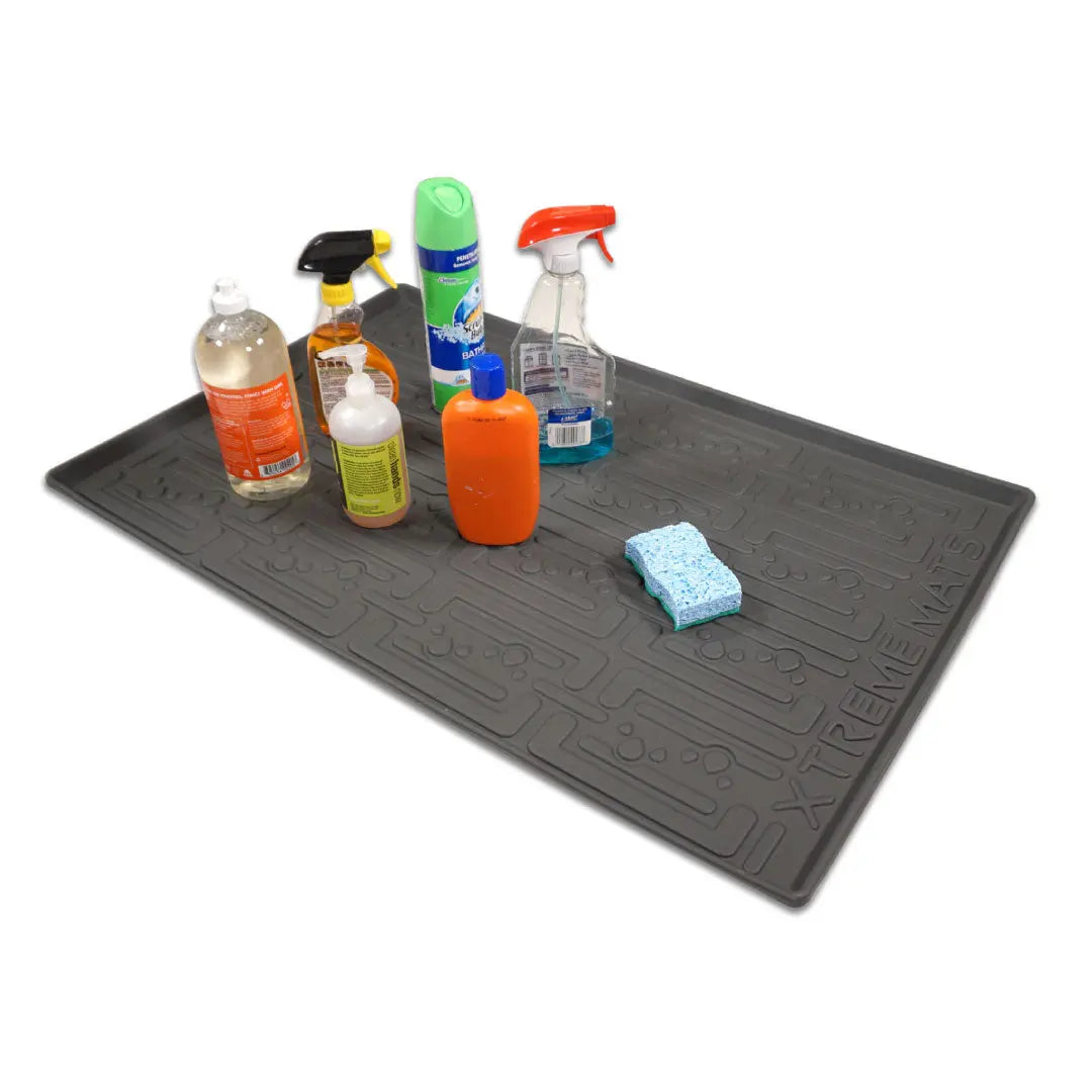 Grey Under Sink Cabinet Mat with products