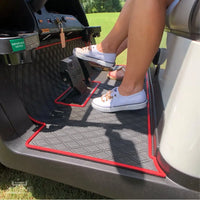 red golf cart mat club car precedent, onward, tempo, v4L