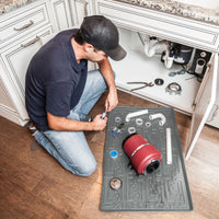 Under Sink Cabinet Mats & Liners for the Kitchen, Bath, and Laundry Cabinets