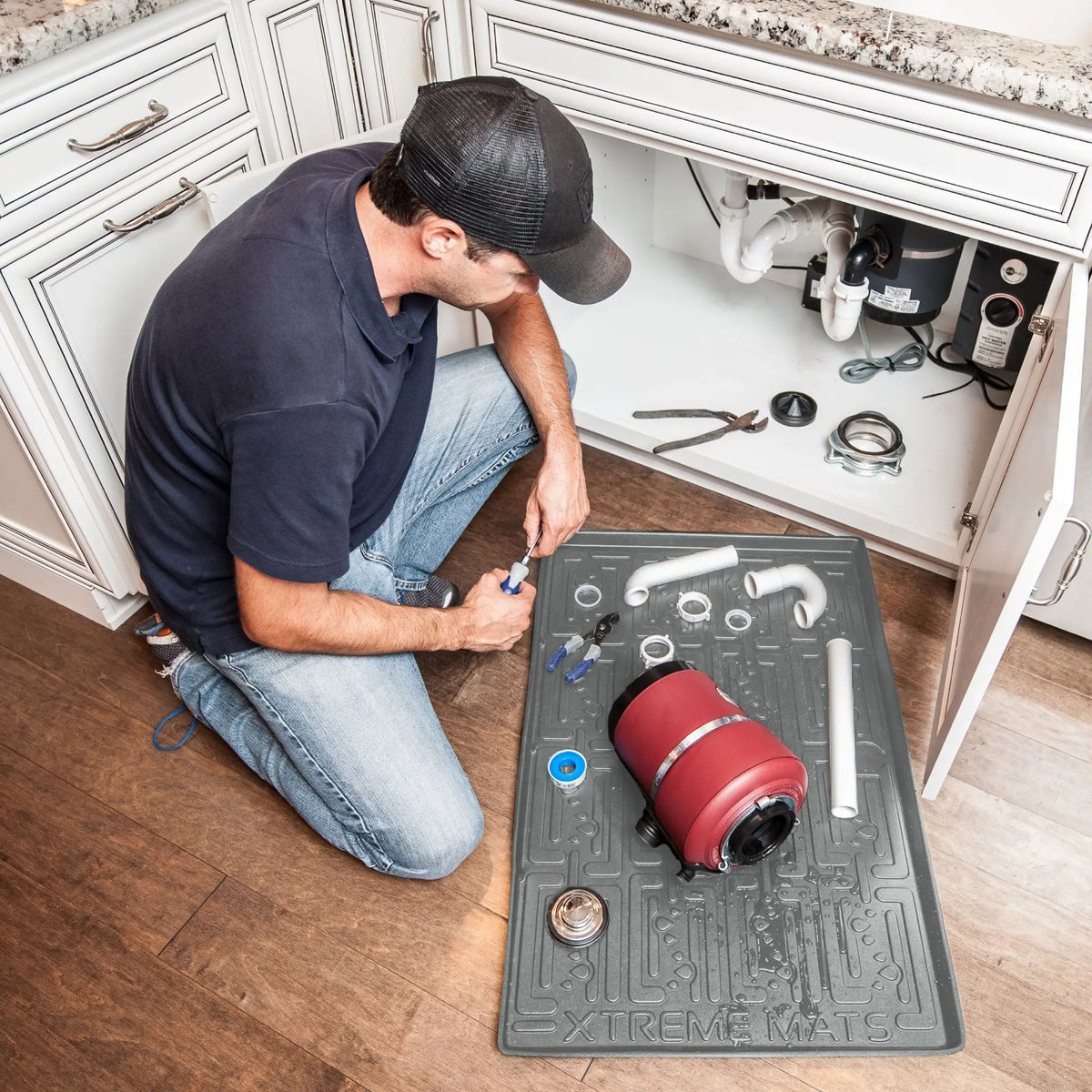 Basin Mats, Under Sink Mat, Silicone Containment Mat