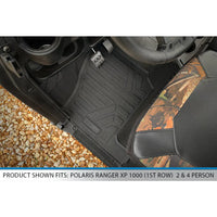SMARTLINER Custom Fit Rugged Rubber Floor Liners For 2018-2023 Polaris Ranger XP 1000 ( 3 Passenger Models)